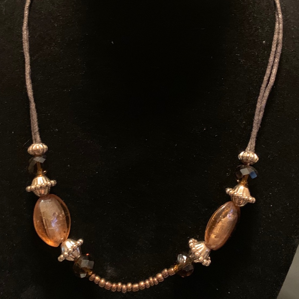 Brown/Carmel necklace